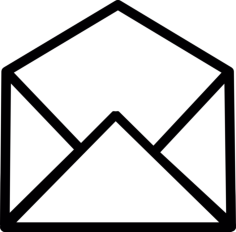 Open Email Message Outline Drawing Svg Vector, Free Vectors File